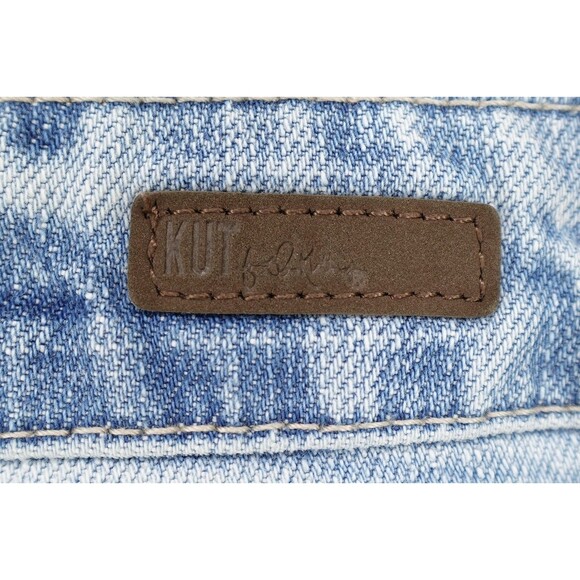 Kut From The Kloth Women's Catherine Boyfriend Distressed Straight Jeans Size 2 - Picture 14 of 16